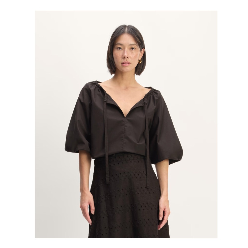 EVERLANE The Supima® Puff-Sleeve Top